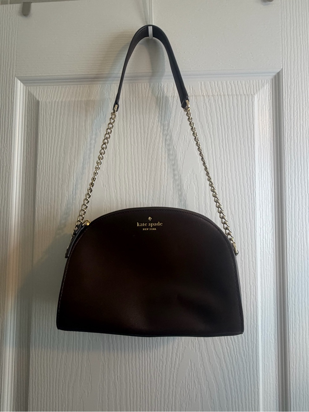 kate spade New York Brown Leather Dome Shoulder Bag